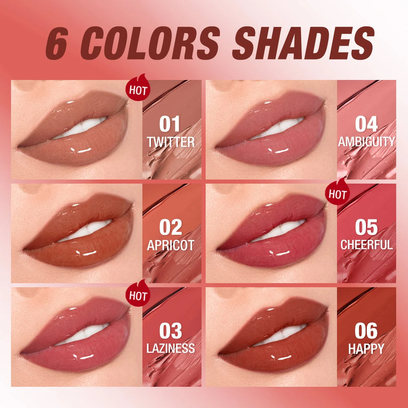 Matte Lipstick Double Head Lip Coat 24HR Non-stick Cup Lip Gloss Tint Plumper Long Lasting Waterproof Lipstick Makeup