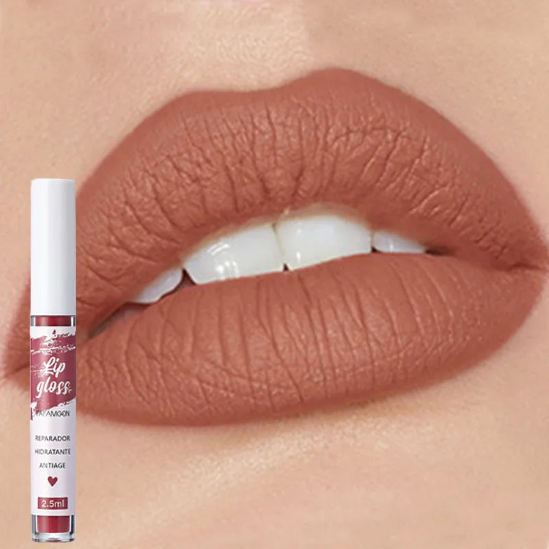 Waterproof Velvet Matte Nude Lip Gloss Lipstick Make-up For Women Cosmetic