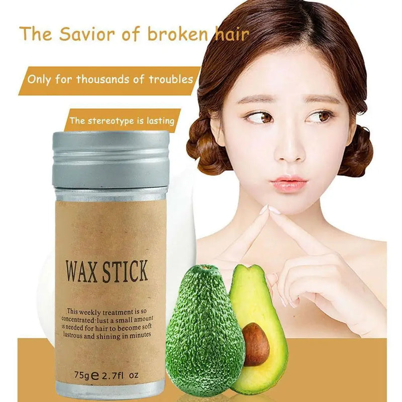 Professional 75g Broken Hair Artifact Hair Wax Stick Gel Cream Styling.