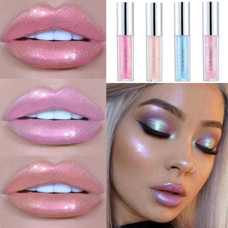 6 Colors Lip Gloss Longlasting Glitter Lipstick Liquid Waterproof Moisturize