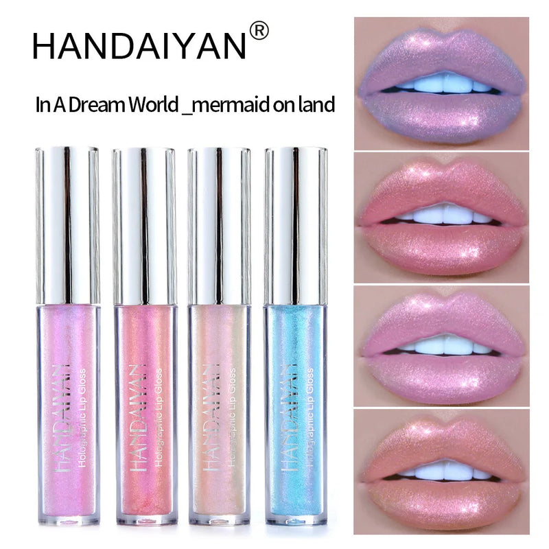 6 Colors Lip Gloss Longlasting Glitter Lipstick Liquid Waterproof Moisturize